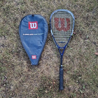 Squashschläger Wilson Nano Carbon Force mit Bezug (guter Zustand)