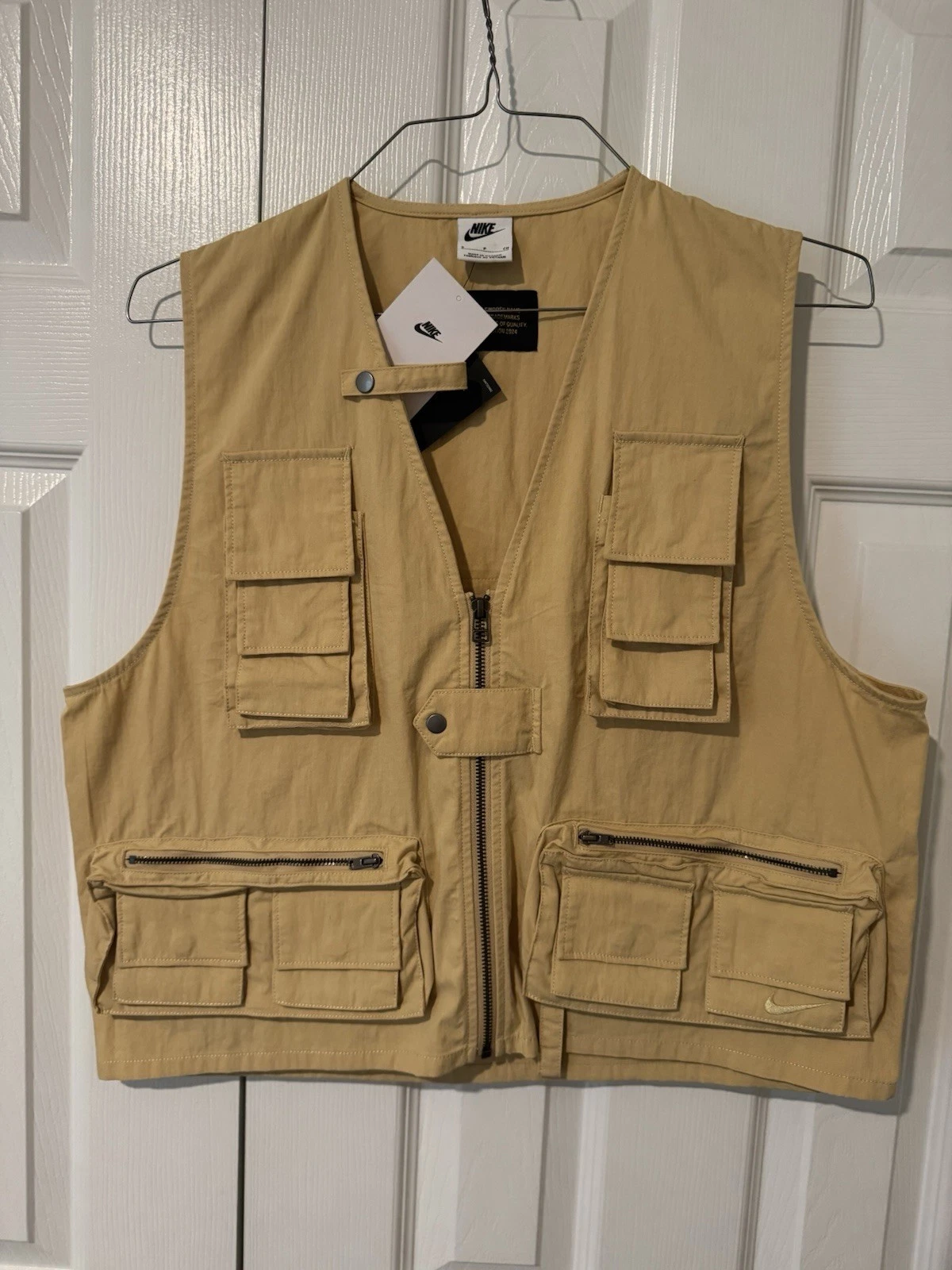 $175 NWT Nike Men's Life Utility Gilet FN3214-325 Cargo Khaki/Cargo Khaki SZ S