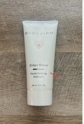 Body Firm CREPE ERASE Refining Facial Scrub NEW SEALED 6 oz/180 ml NEW