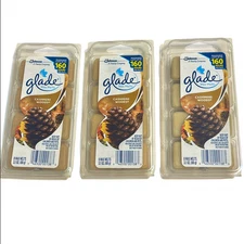 Lot of 3 New Glade Wax Melts CASHMERE WOODS 8 Melts Per Pack : 24 Total Melts
