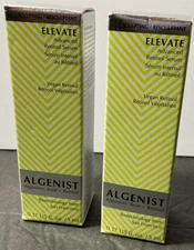 New Lot 2 Algenist ELEVATE Advanced Retinol Serum .0.17 oz ea