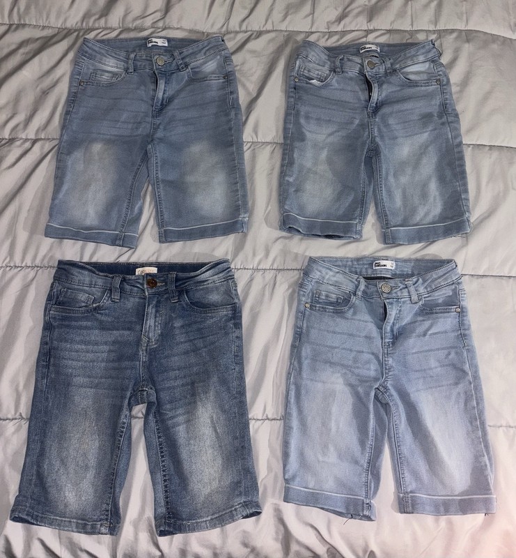 Girls 3 EPIC THREADS & 1 COOKIES KIDS Stretch Bermuda Denim Jean Shorts size 10