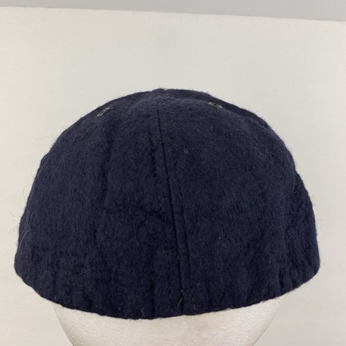 Vtg Chicago White Sox Hat Wool Script Logo MLB Baseball Antique Navy Cap Fitted - Picture 10 of 13