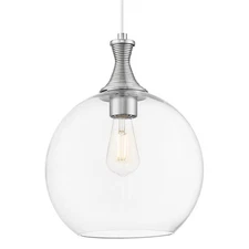 Innovations Lighting 415-1P-G122-12 Astor 12"W Cord Hung Pendant - Nickel