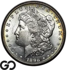1898-S Morgan Silver Dollar Coin, Nice Mint Luster, Choice BU++ Better Date