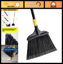 Heavy-Duty 54" Broom for Outdoor & Indoor Use - Commercial, Garage, Home, Pet Ha