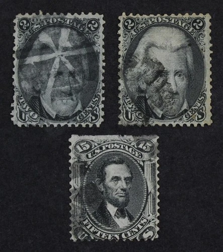 CKStamps: US Stamps Collection Scott#73 77 Used #77 Small Thin