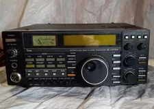 Icom IC-575H Ham Radio Transceiver + Mic, Power cable.  Tested - Works!