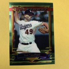 1994 Topps Finest Baseball Tom Candiotti card #107 Los Angeles Dodgers