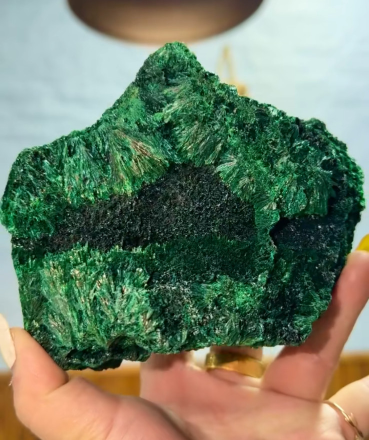 2.8LB Top Raw Natural Malachite Quartz Crystal Mineral specimens Reiki healing