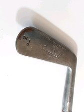 Atg George Nicoll Hand Forged 2 Iron Hickory Shaft Golf Club Levin Fife Scotland