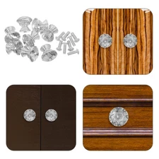  8 Pcs Door Handle Cabinet Handles Pull Clear Knobs for Dresser Drawers
