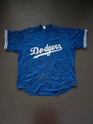 Maillot mesh mlb Dodgers Majestic Vintage 90s Made in usa Bleu S Adulte - Photo 1/4