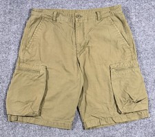 Y2K Nike Cargo Shorts Mens 34 Canvas Ripstop 10" Utility Outdoor Green Vintage