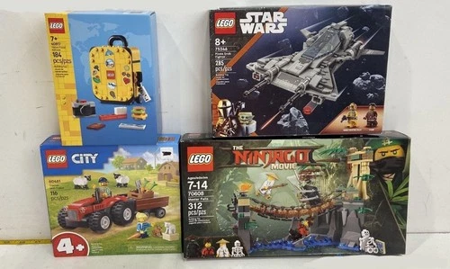 4pc LEGO Sets City/Star Wars/Ninjago Movie Suitcase Tractor+ 2017-25 NIB SEALED