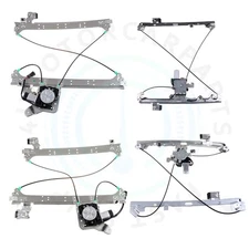 Set of 4 Power Window Regulators For Chevy Avalanche 1500 2002 03-2006 w/ Motor