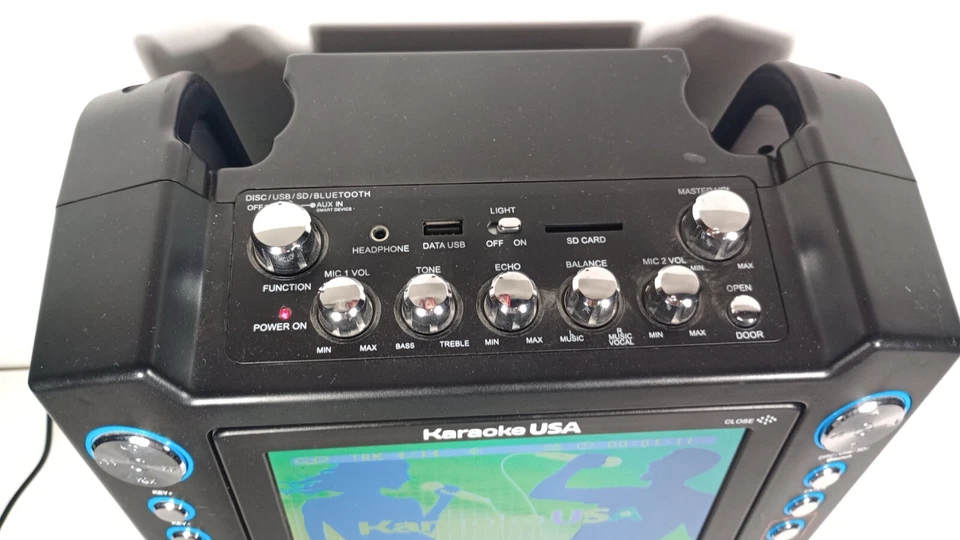 Máquina de Karaoke GF842 7" TFT Pantalla a Color Grabar Bluetooth Luces LED Foto 3 de 4
