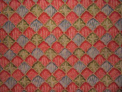 Brunschwig & Fils, Nanou Rockery, Floral Novelty, Vintage, BTY, Color Coral 