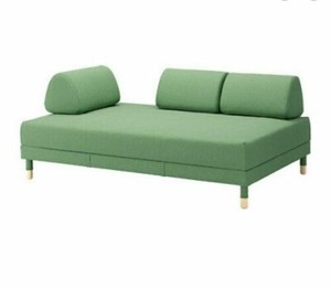 Ikea New Flottebo Sleeper Sofa Bed Lysed Green Slipcover Cover