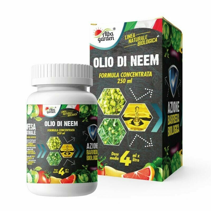 OLIO DI NEEM 1 Lt INSETTICIDA FUNGICIDA ACARICIDA ALBAGARDEN