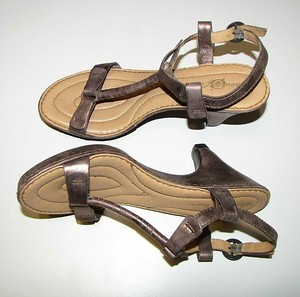 born metallic sandals