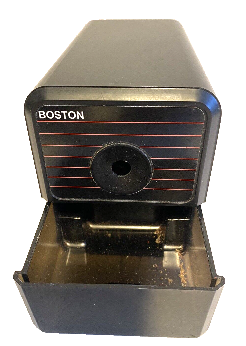 Boston Electric Pencil Sharpener Model 18 Desktop Cord 296A Red Black