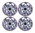 Chrome Golf Cart Hub Caps Wheel Covers 8" For EZGO Club Car Yamaha Stock Rim