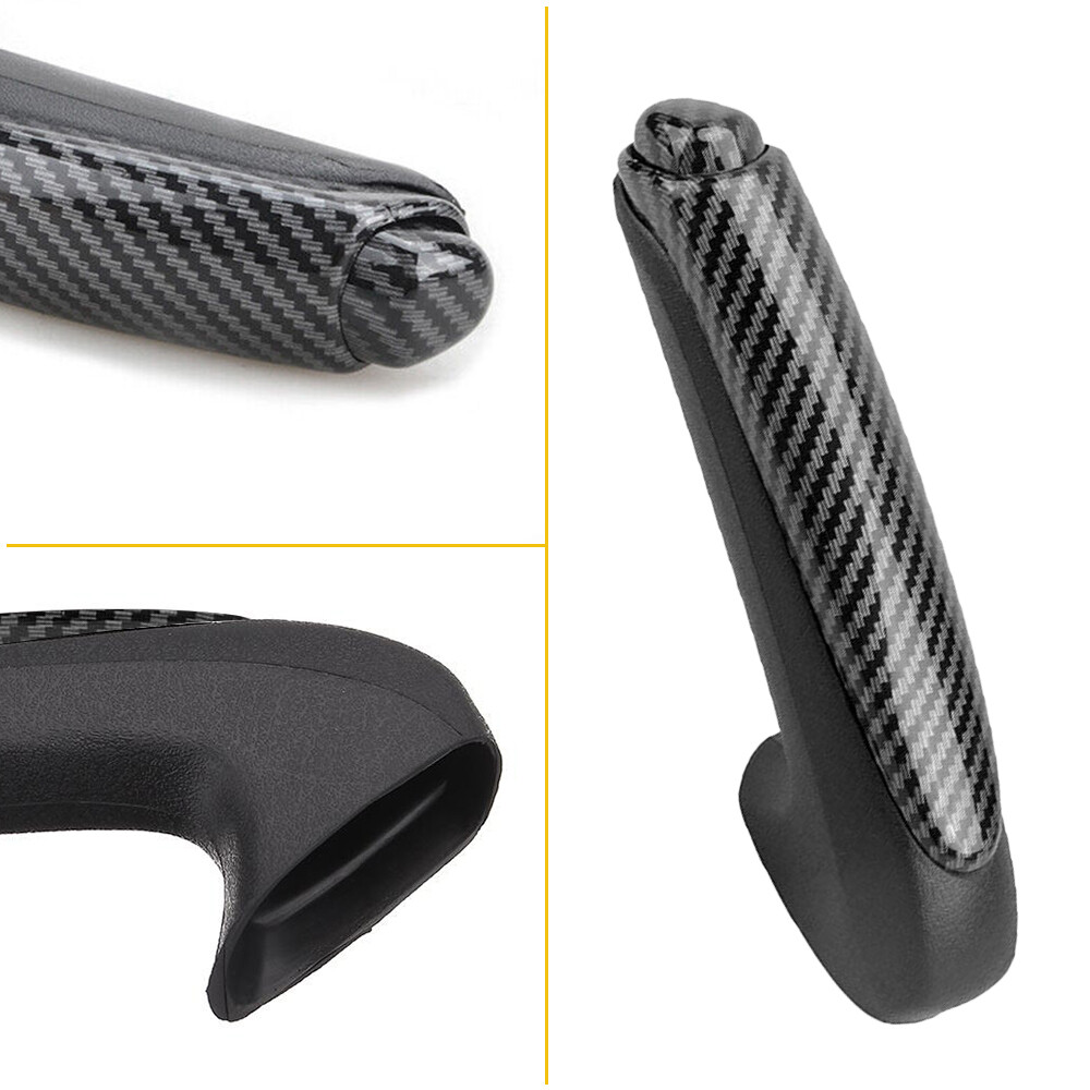 Black Parking Brake Grip Knob Lever Cover Handle Set for Honda Civic 2006-2011