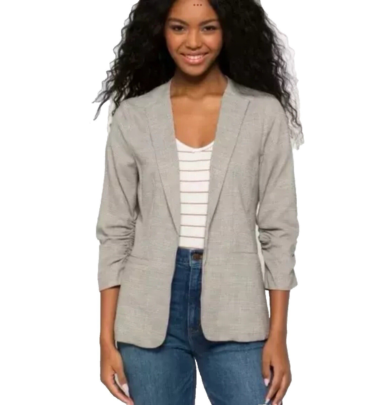 Skies Are Blue Hannah Modal Scuba Blazer Skies Are Blue Blazer