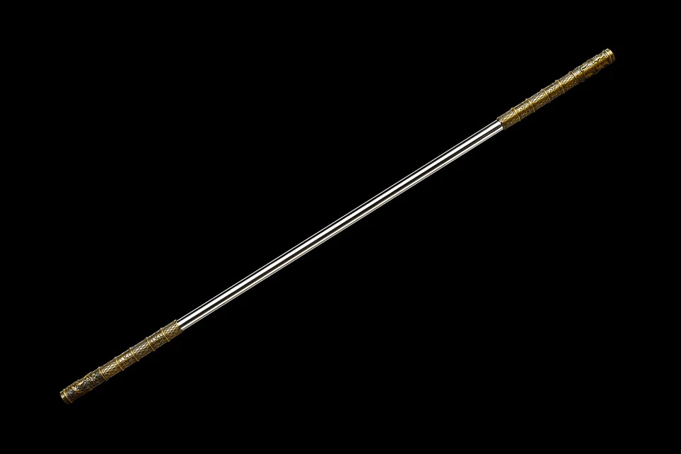 59" Golden Cudgel Chinese Wukong's Stick Monkey King Weapon Stainless Steel - Image 2 of 4