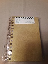 NEW Heidi Swapp undated daily planner, gold sparkle, 5x7