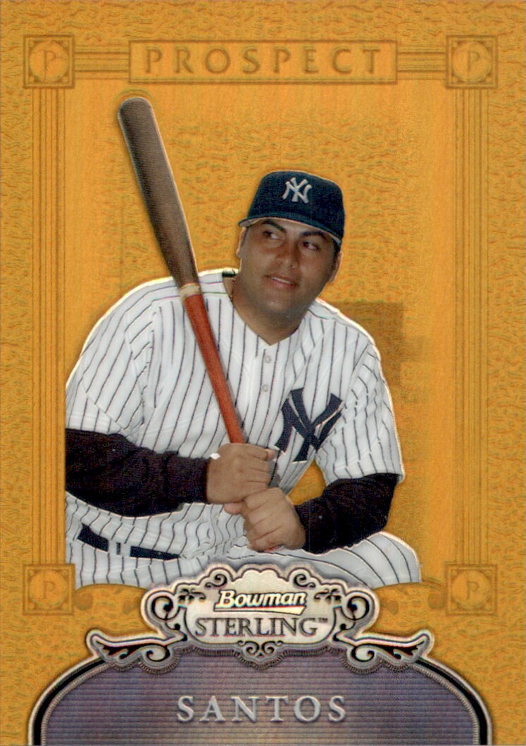 2006 Bowman Sterling GOLD Refractor Omir Santos Yankees NNO eBay