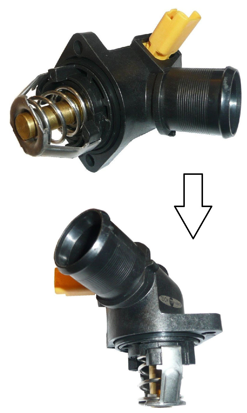 Boîtier thermostat Tech-France résout la surchauffe moteur sur Peugeot 207