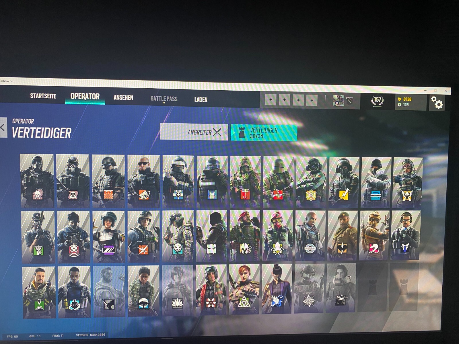 Rainbow Six siege Account (Level157, 58 Operator,Skins kann ich gerne zeigen) eBay