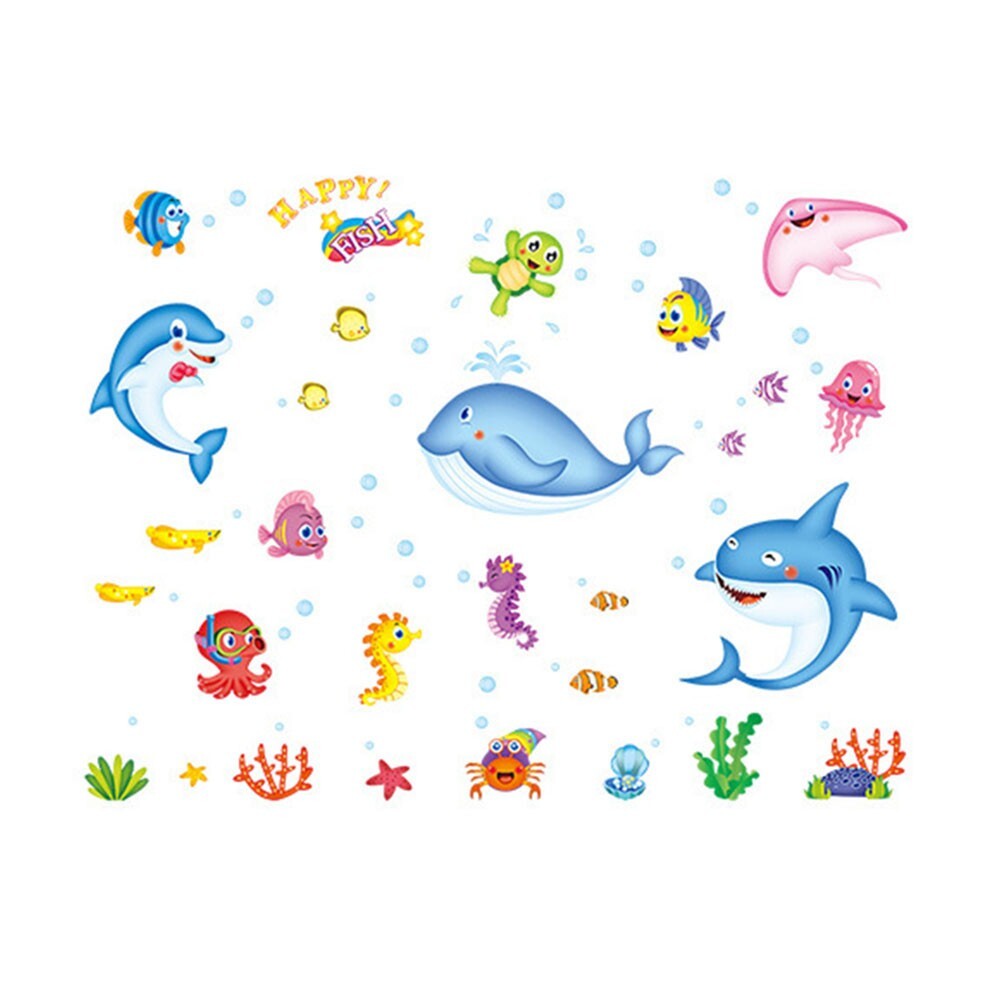 Elevate Your Space with Underwater Life Wall Decal Waterproof and