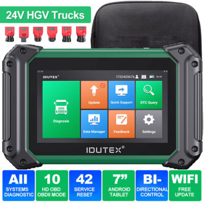 IDUTEX TS710 24V Heavy Duty Truck Diagnostic Scanner DPF/Injector/Adblue Reset