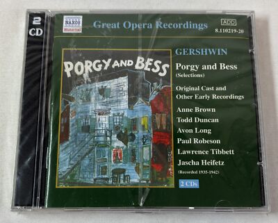 SEALED CD ~ Gershwin PORGY AND BESS original cast + first contemporary recording