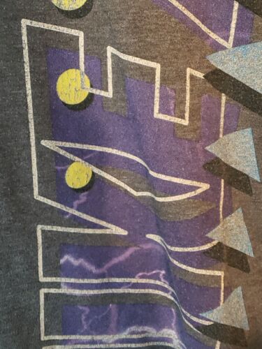 Nike Air "Mamba Powerflight” T-Shirt Charcoal Men's XL LIGHTNING FADED Vtg-LIKE - Picture 4 of 10