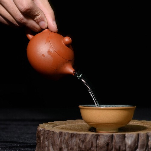 3.4 Oz Marked Tea Pot Handmade Xishi Pot Authentic Yixing Zisha Kungfu Tea Pot - Picture 4 of 11