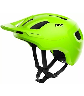 POC Axion SPIN Fahrradhelm fluoreszierend gelb/grün matt 51-54cm klein