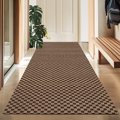 Runner Rug 2 x 6, 3 x 10 ft Hallway Non Slip Rubber Rugs for Kitchen Carpet