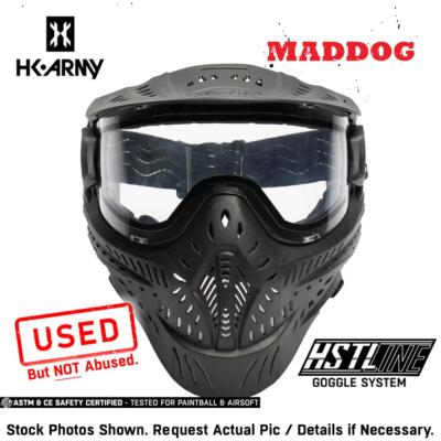 Masque Maddog HK Army HSTL Paintball Airsoft Noir Avec Verre Ice - Occasion
