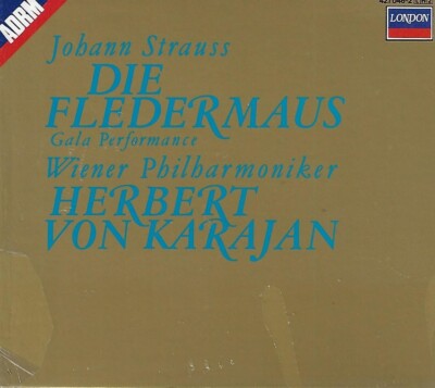 Johann Strauss: Die Fledermaus (CD, 1987, 2 Discs, London) New