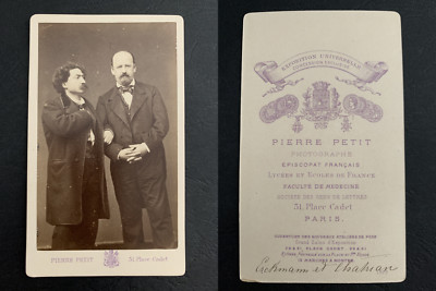 Pierre Petit, Paris, les écrivains Emile Erckmann et Alexandre Chatrian CDV came