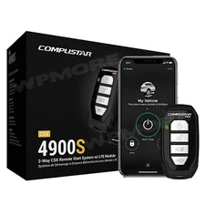 Compustar CSX4900-S 2-Way LED Remote + Drone Mobile DR-X1 LTE Smartphone Control