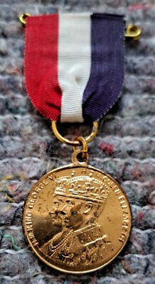 1937 King George VI Queen Elizabeth Krönung Gedenkmedaille von Everard MP
