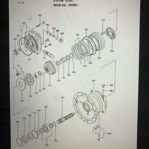 0365308 BUSHING ,BALL GUIDE FITS HITACHI EX200-1 EX200LC EX220LC SWING MOTOR - Picture 6 of 6
