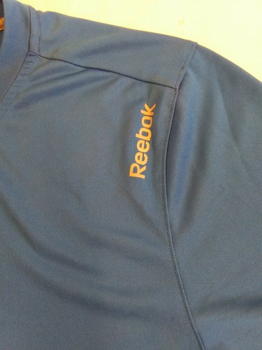 Camiseta azul manga corta Reebok Athletic para hombre talla S Workout Ready Collection - Imagen 4 de 8