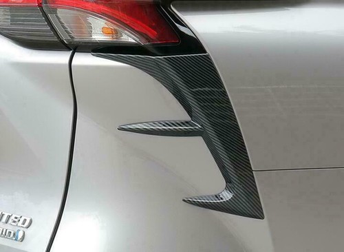 Ajuste para Toyota Sienna 2021-2022 fibra de carbono ABS luz trasera lámpara cubierta tira de ajuste - Imagen 4 de 6