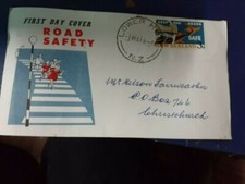 FDC Road safety Lower Hutt postmark new zealand postal cover 1964
